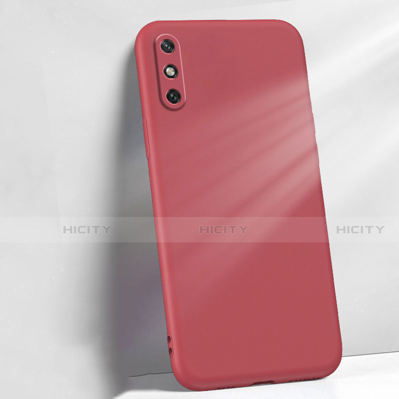 Custodia Silicone Ultra Sottile Morbida 360 Gradi Cover S04 per Huawei Enjoy 10e Rosso Rosa