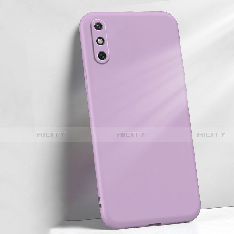 Custodia Silicone Ultra Sottile Morbida 360 Gradi Cover S04 per Huawei Enjoy 10e Viola