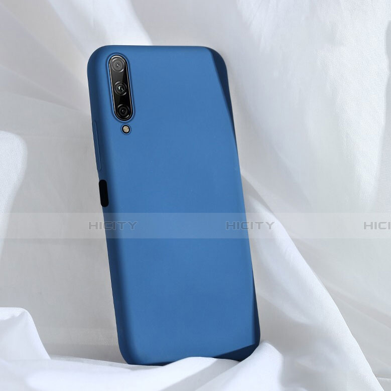 Custodia Silicone Ultra Sottile Morbida 360 Gradi Cover S04 per Huawei Honor 9X Pro Blu
