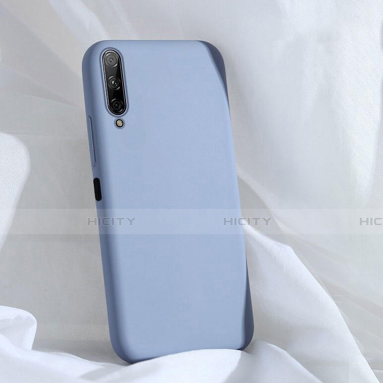 Custodia Silicone Ultra Sottile Morbida 360 Gradi Cover S04 per Huawei Honor 9X Pro Cielo Blu