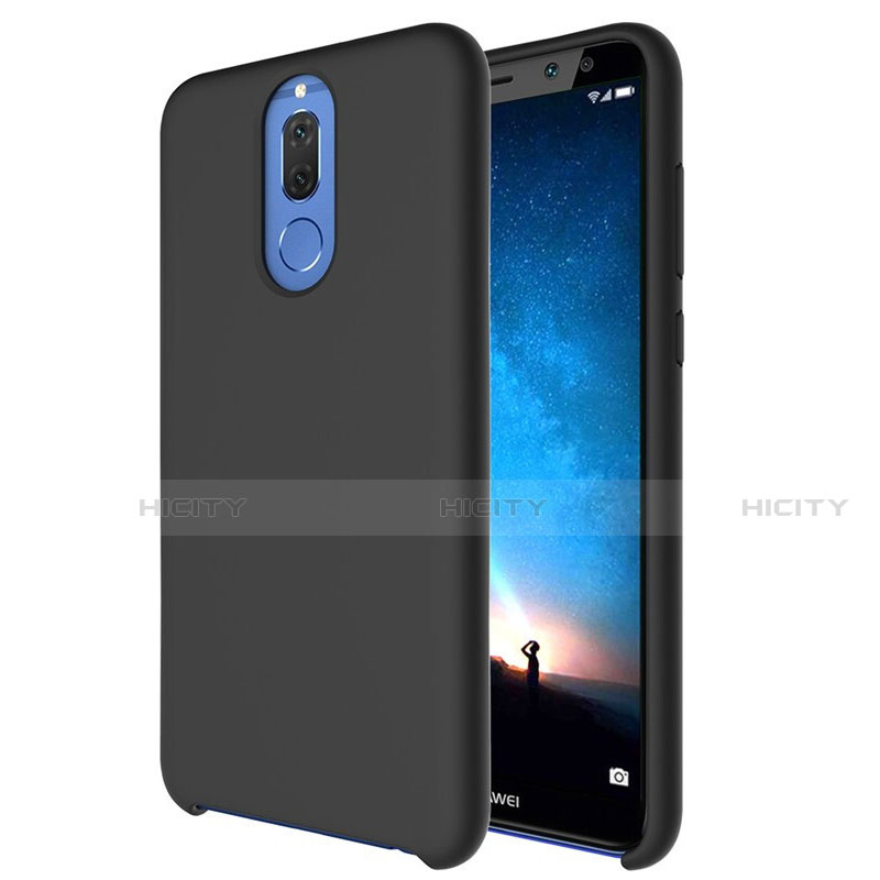 Custodia Silicone Ultra Sottile Morbida 360 Gradi Cover S04 per Huawei Mate 10 Lite Nero