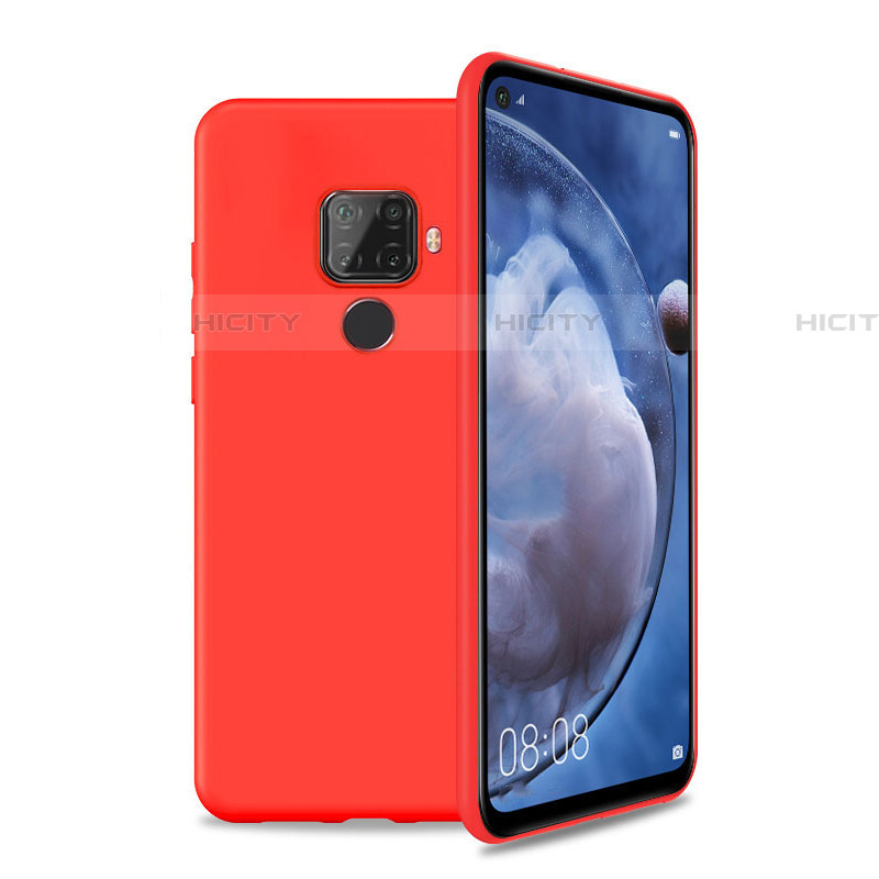 Custodia Silicone Ultra Sottile Morbida 360 Gradi Cover S04 per Huawei Mate 30 Lite Rosso