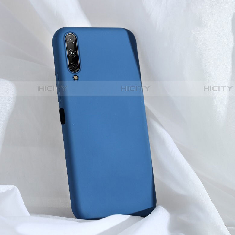 Custodia Silicone Ultra Sottile Morbida 360 Gradi Cover S04 per Huawei P Smart Pro (2019) Blu