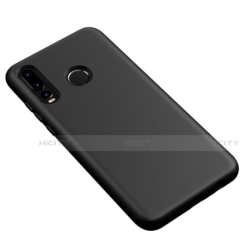 Custodia Silicone Ultra Sottile Morbida 360 Gradi Cover S04 per Huawei P30 Lite New Edition Nero