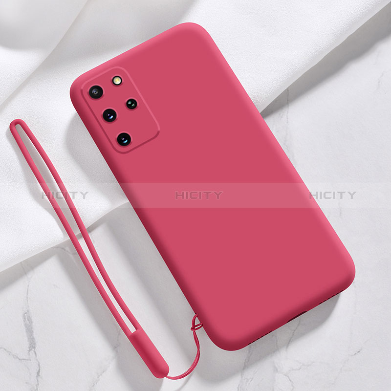 Custodia Silicone Ultra Sottile Morbida 360 Gradi Cover S04 per Samsung Galaxy S20 Plus 5G Rosa Caldo