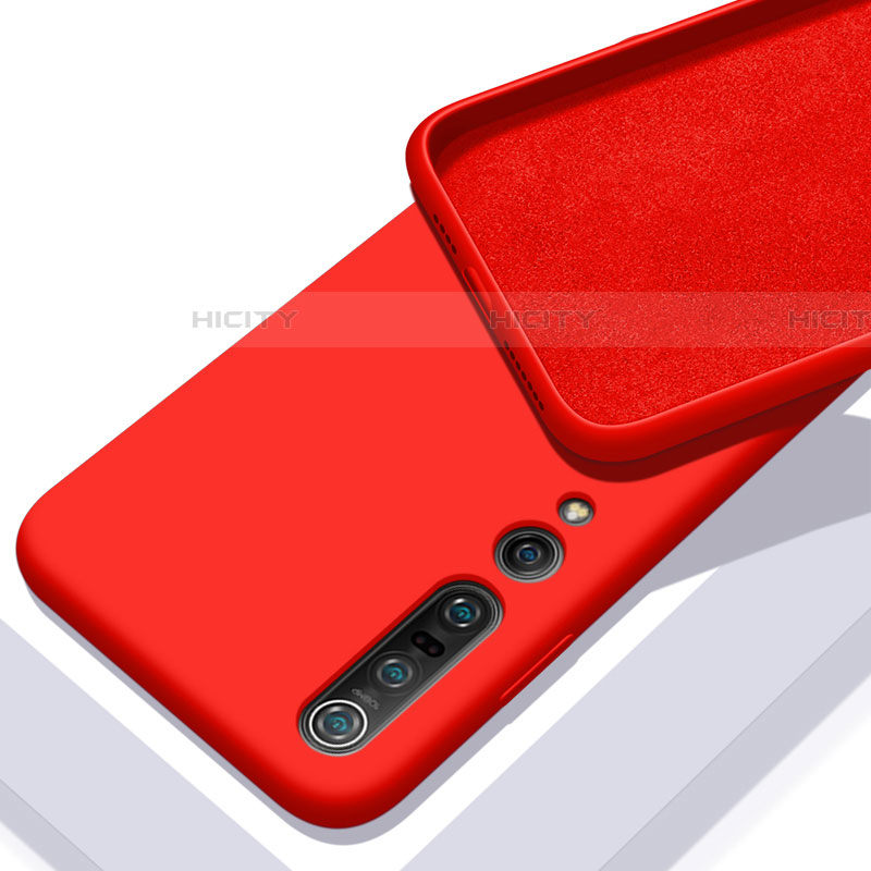 Custodia Silicone Ultra Sottile Morbida 360 Gradi Cover S04 per Xiaomi Mi 10 Pro Rosso