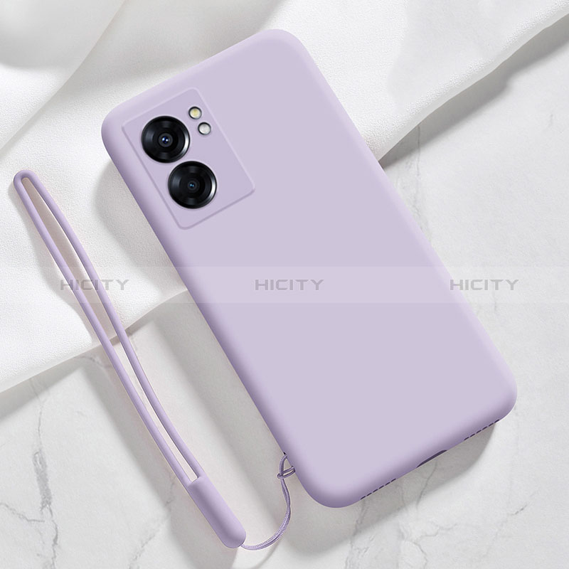 Custodia Silicone Ultra Sottile Morbida 360 Gradi Cover S05 per Oppo A77 5G Lavanda