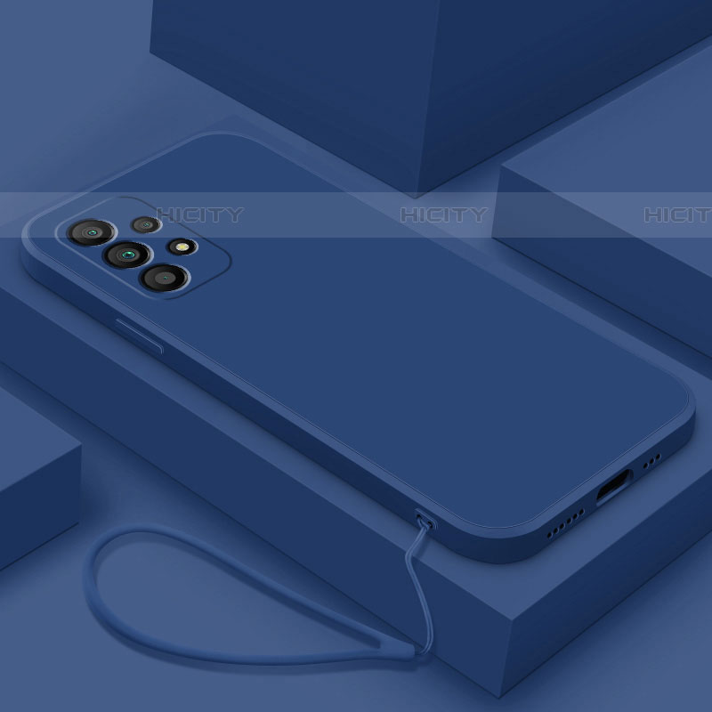 Custodia Silicone Ultra Sottile Morbida 360 Gradi Cover S05 per Samsung Galaxy A33 5G Blu