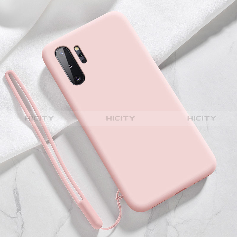 Custodia Silicone Ultra Sottile Morbida 360 Gradi Cover S05 per Samsung Galaxy Note 10 Plus 5G Rosa