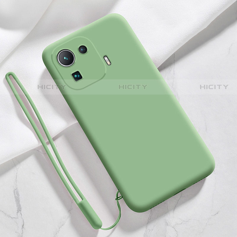 Custodia Silicone Ultra Sottile Morbida 360 Gradi Cover S05 per Xiaomi Mi 11 Pro 5G Verde