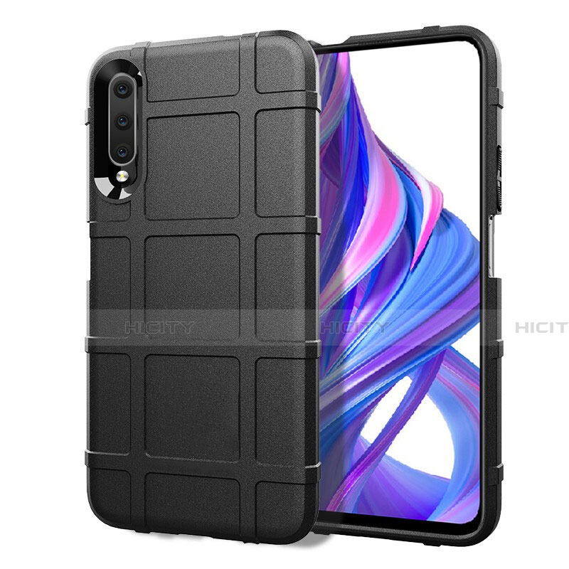 Custodia Silicone Ultra Sottile Morbida 360 Gradi Cover S06 per Huawei Honor 9X Pro Nero