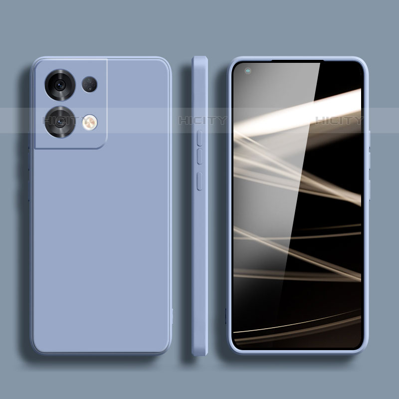 Custodia Silicone Ultra Sottile Morbida 360 Gradi Cover S06 per Oppo Reno8 Pro 5G