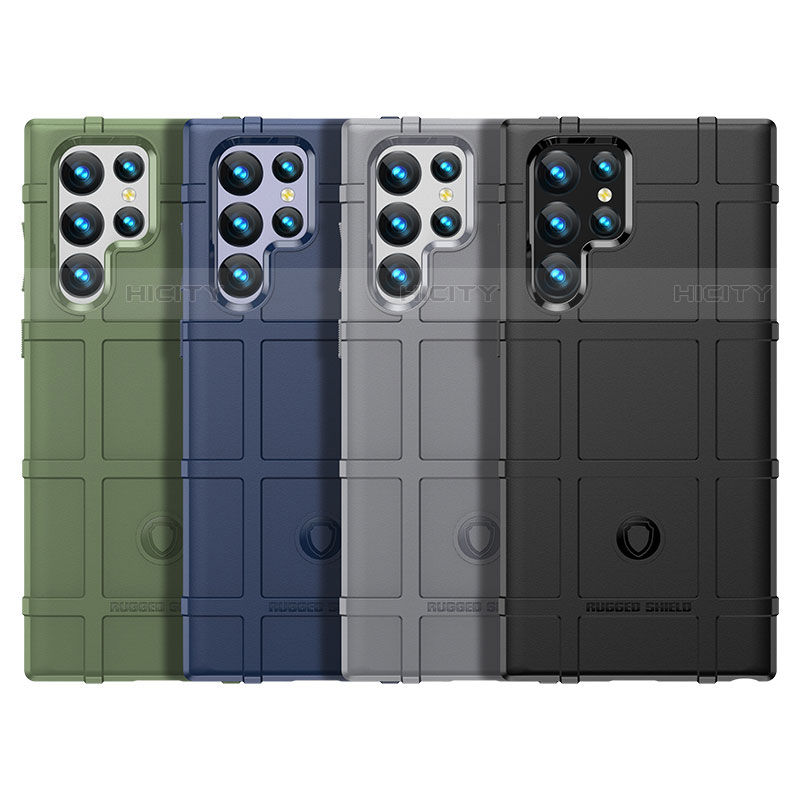 Custodia Silicone Ultra Sottile Morbida 360 Gradi Cover S06 per Samsung Galaxy S22 Ultra 5G