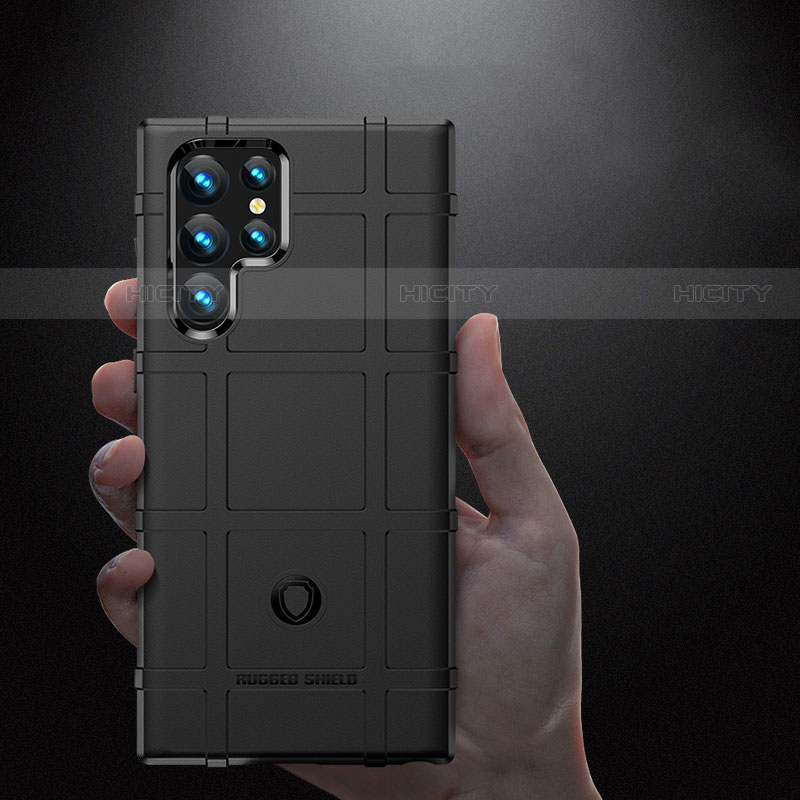 Custodia Silicone Ultra Sottile Morbida 360 Gradi Cover S06 per Samsung Galaxy S22 Ultra 5G