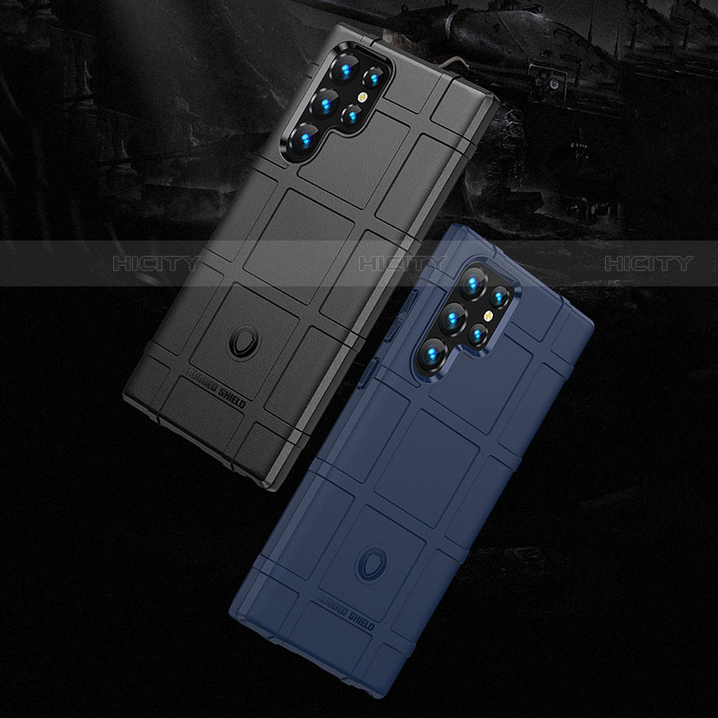 Custodia Silicone Ultra Sottile Morbida 360 Gradi Cover S07 per Samsung Galaxy S21 Ultra 5G