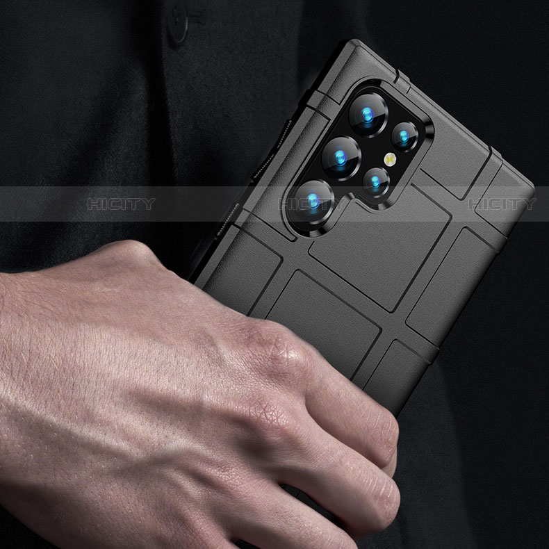 Custodia Silicone Ultra Sottile Morbida 360 Gradi Cover S07 per Samsung Galaxy S21 Ultra 5G