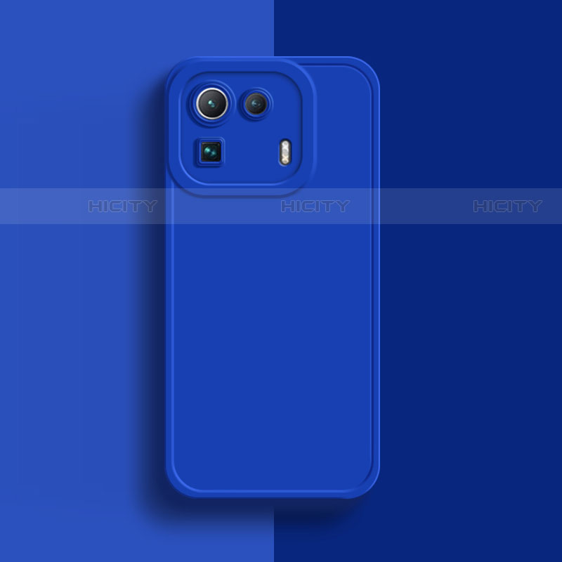 Custodia Silicone Ultra Sottile Morbida 360 Gradi Cover S07 per Xiaomi Mi 11 Pro 5G Blu