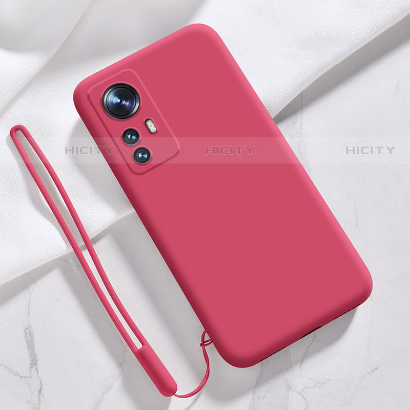 Custodia Silicone Ultra Sottile Morbida 360 Gradi Cover S07 per Xiaomi Mi 12 Pro 5G Rosso