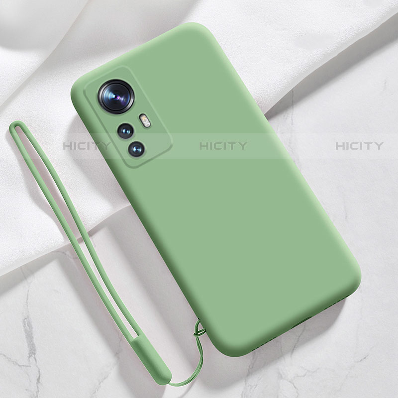 Custodia Silicone Ultra Sottile Morbida 360 Gradi Cover S07 per Xiaomi Mi 12S 5G Verde Pastello