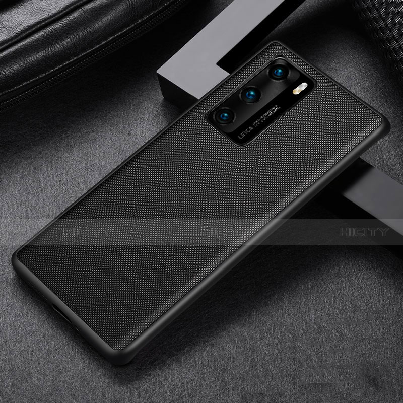 Custodia Silicone Ultra Sottile Morbida 360 Gradi Cover S08 per Huawei P40 Nero