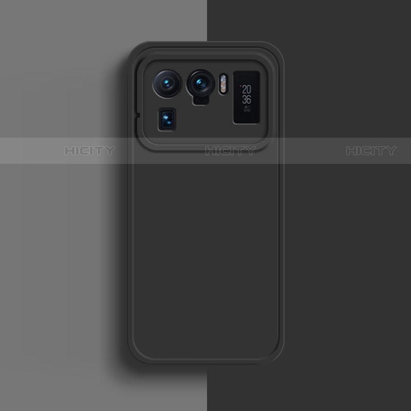 Custodia Silicone Ultra Sottile Morbida 360 Gradi Cover S08 per Xiaomi Mi 11 Ultra 5G Nero