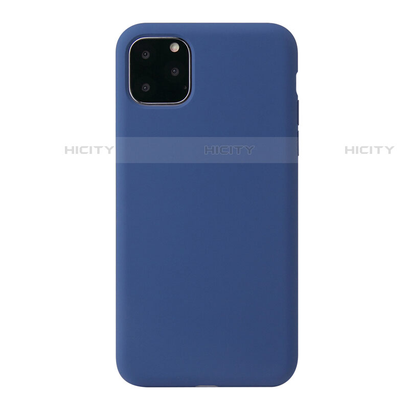 Custodia Silicone Ultra Sottile Morbida 360 Gradi Cover Y01 per Apple iPhone 11 Pro Cielo Blu