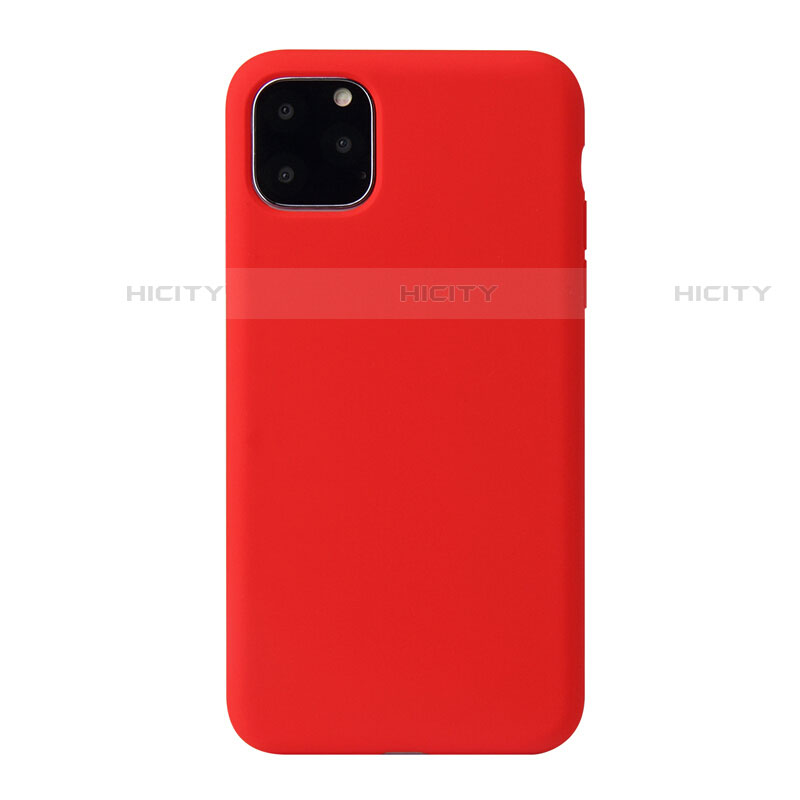 Custodia Silicone Ultra Sottile Morbida 360 Gradi Cover Y01 per Apple iPhone 11 Pro Max Rosso
