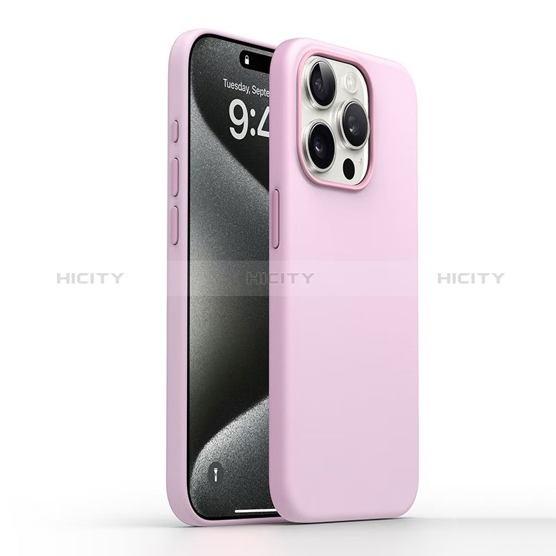 Custodia Silicone Ultra Sottile Morbida 360 Gradi Cover YK1 per Apple iPhone 14 Pro Rosa