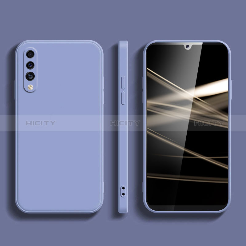 Custodia Silicone Ultra Sottile Morbida 360 Gradi Cover YK1 per Samsung Galaxy A70 Grigio Lavanda