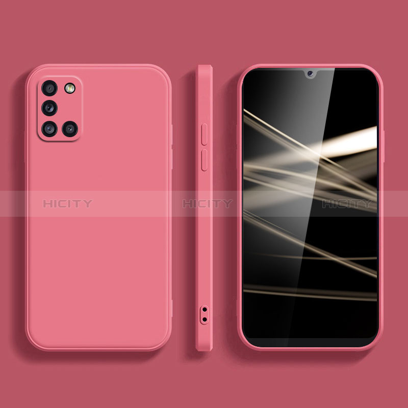 Custodia Silicone Ultra Sottile Morbida 360 Gradi Cover YK2 per Samsung Galaxy A31 Rosa Caldo