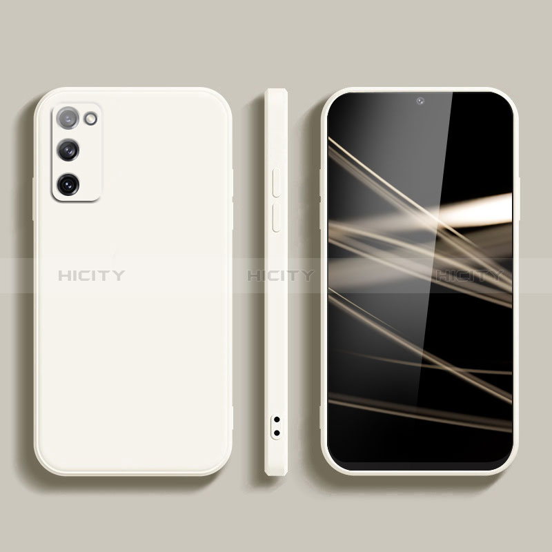 Custodia Silicone Ultra Sottile Morbida 360 Gradi Cover YK2 per Samsung Galaxy S20 5G Bianco