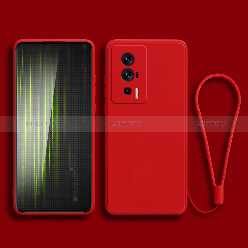 Custodia Silicone Ultra Sottile Morbida 360 Gradi Cover YK2 per Xiaomi Redmi K60 Pro 5G Rosso