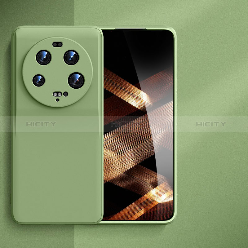 Custodia Silicone Ultra Sottile Morbida 360 Gradi Cover YK3 per Xiaomi Mi 13 Ultra 5G Verde Pastello