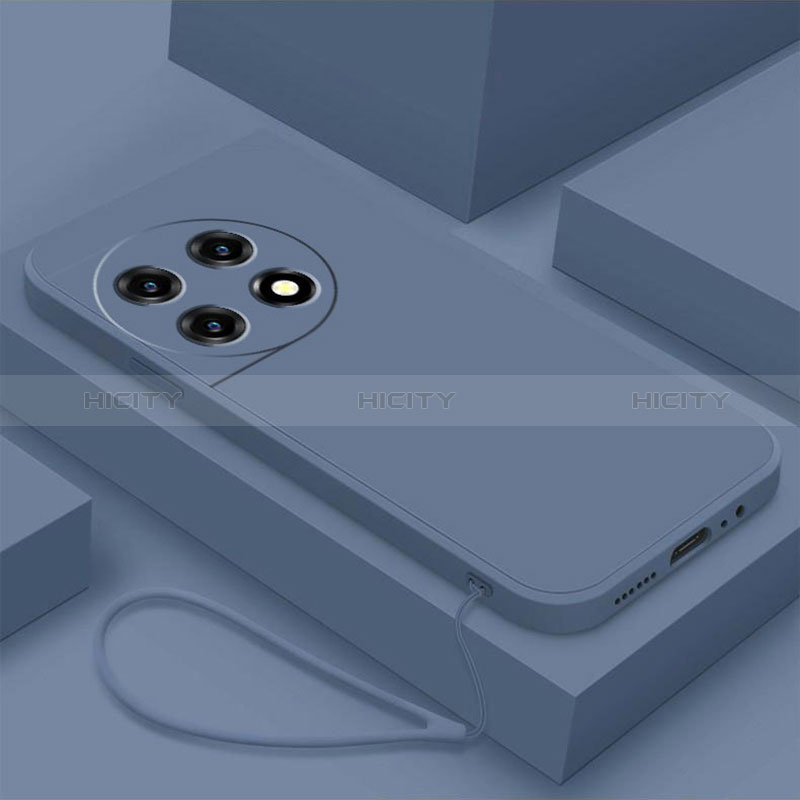 Custodia Silicone Ultra Sottile Morbida 360 Gradi Cover YK4 per OnePlus Ace 2 5G Grigio Lavanda