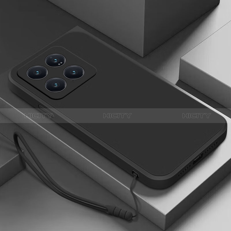 Custodia Silicone Ultra Sottile Morbida 360 Gradi Cover YK4 per Xiaomi Mi 14 5G Nero