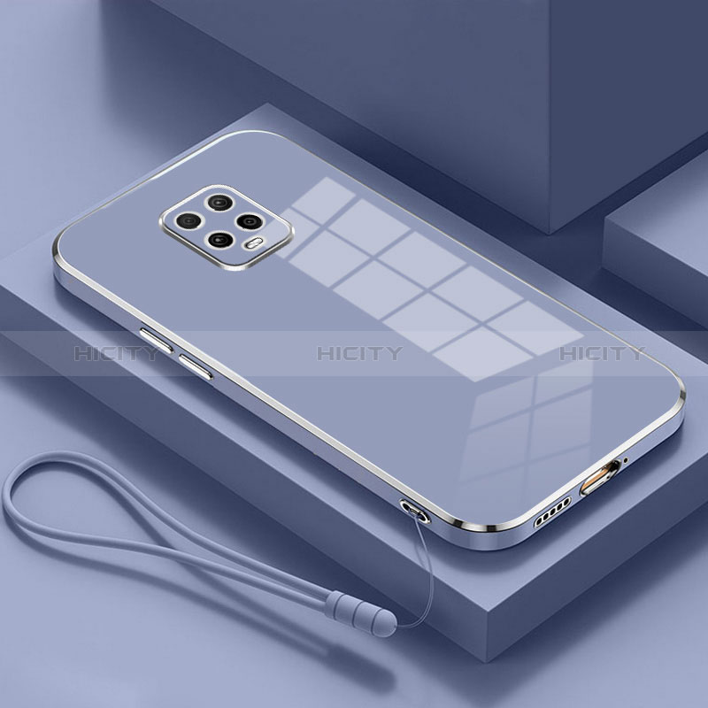 Custodia Silicone Ultra Sottile Morbida 360 Gradi Cover YK4 per Xiaomi Redmi 10X 5G Grigio Lavanda
