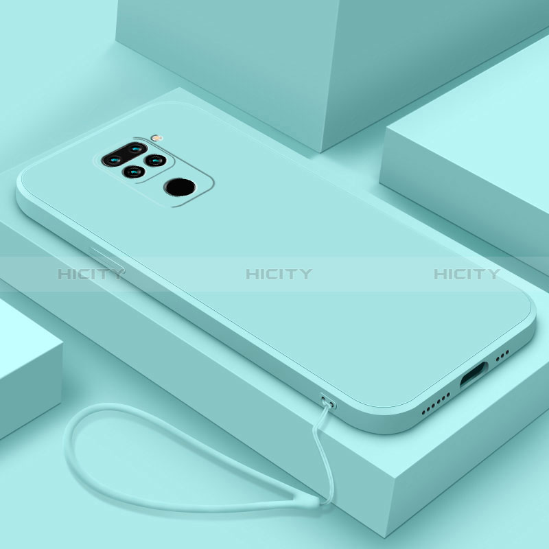 Custodia Silicone Ultra Sottile Morbida 360 Gradi Cover YK4 per Xiaomi Redmi Note 9 Azzurro