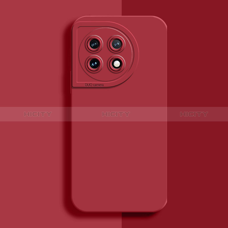 Custodia Silicone Ultra Sottile Morbida 360 Gradi Cover YK6 per OnePlus Ace 2 Pro 5G Rosso