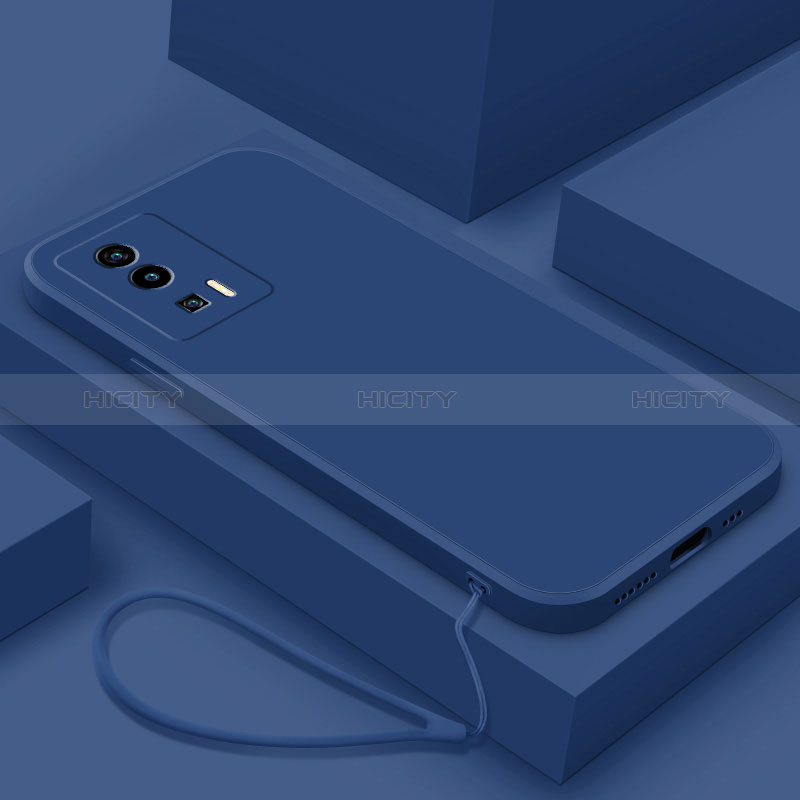 Custodia Silicone Ultra Sottile Morbida 360 Gradi Cover YK7 per Xiaomi Poco F5 Pro 5G Blu