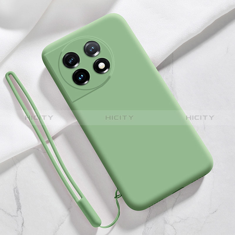 Custodia Silicone Ultra Sottile Morbida 360 Gradi Cover YK8 per OnePlus 11 5G Verde
