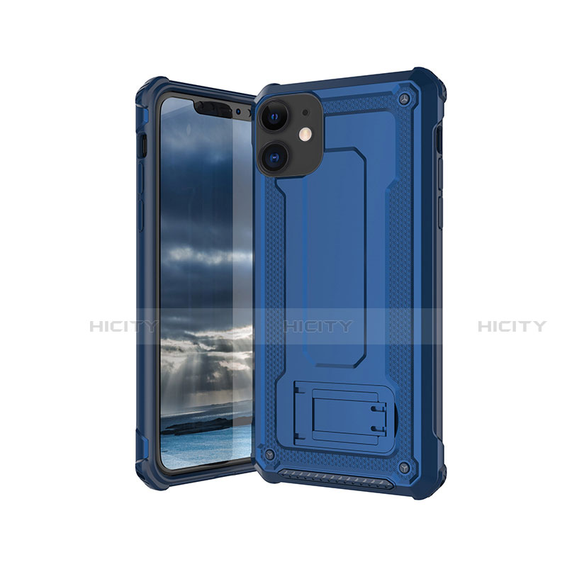 Custodia Silicone Ultra Sottile Morbida 360 Gradi Cover Z01 per Apple iPhone 11 Blu