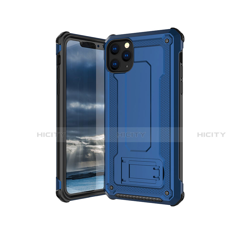 Custodia Silicone Ultra Sottile Morbida 360 Gradi Cover Z01 per Apple iPhone 11 Pro Blu