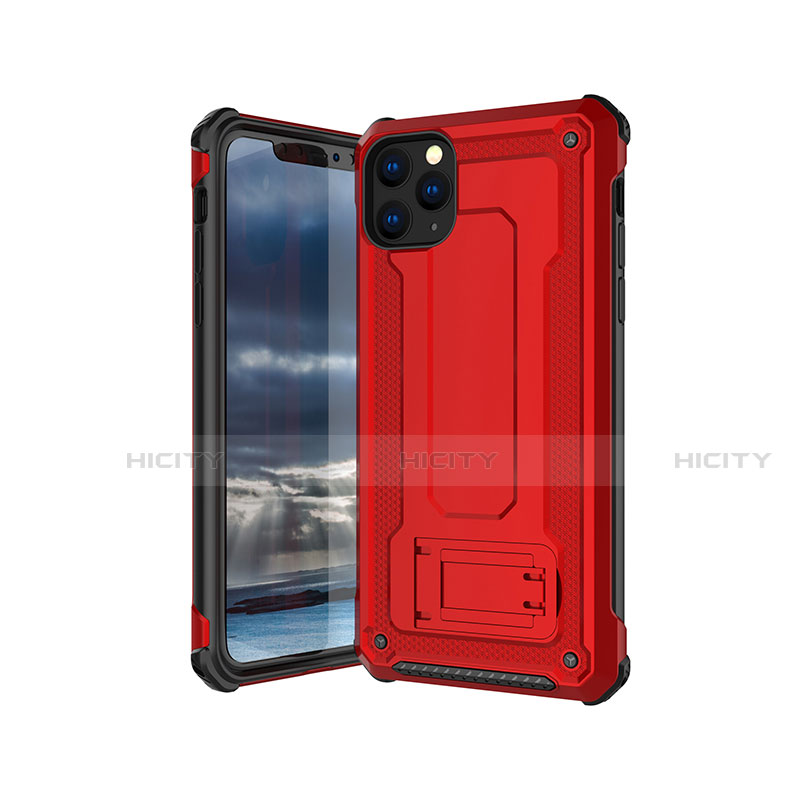 Custodia Silicone Ultra Sottile Morbida 360 Gradi Cover Z01 per Apple iPhone 11 Pro Max Rosso