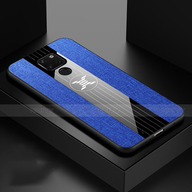 Custodia Silicone Ultra Sottile Morbida 360 Gradi Cover Z01 per Huawei Mate 20 Blu
