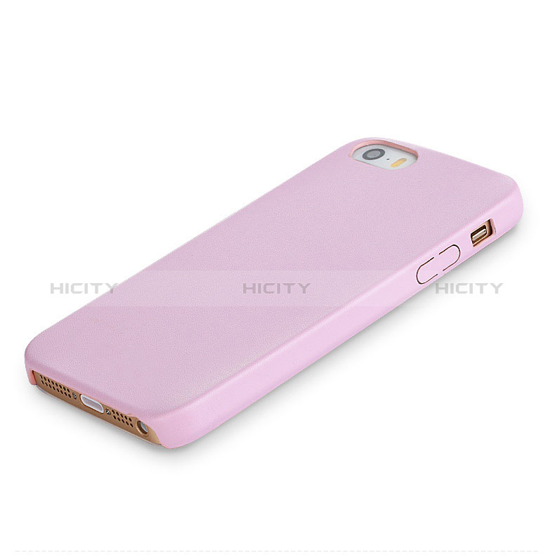 Custodia Silicone Ultra Sottile Morbida 360 Gradi per Apple iPhone 5S Rosa