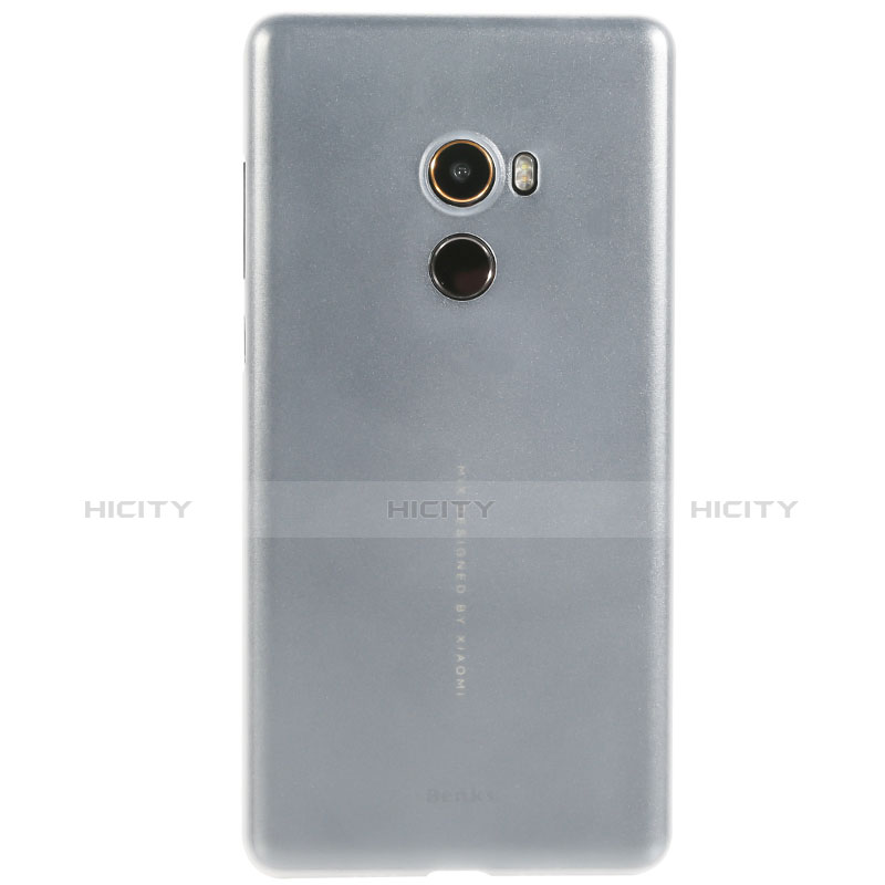 Custodia Silicone Ultra Sottile Morbida 360 Gradi per Xiaomi Mi Mix 2 Grigio