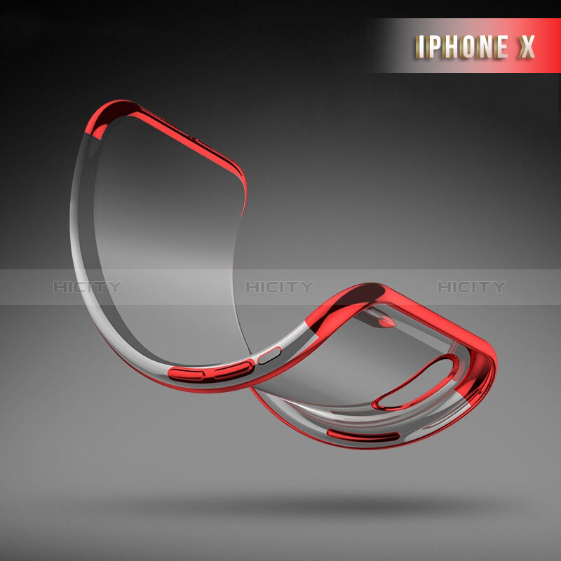 Custodia Silicone Ultra Sottile Morbida 360 Gradi R02 per Apple iPhone Xs Max Rosso
