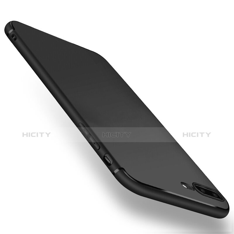 Custodia Silicone Ultra Sottile Morbida A01 per Apple iPhone 8 Plus Nero