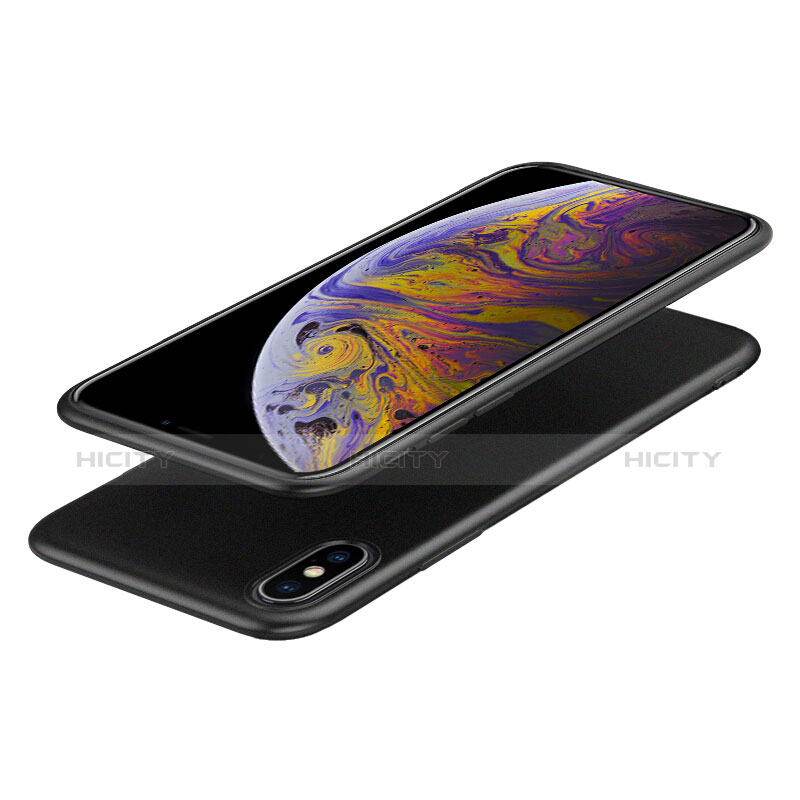 Custodia Silicone Ultra Sottile Morbida C03 per Apple iPhone Xs Max Nero