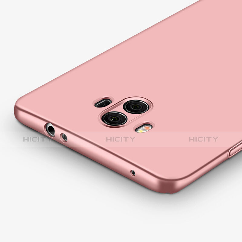 Custodia Silicone Ultra Sottile Morbida con Anello Supporto per Huawei Mate 10 Oro Rosa